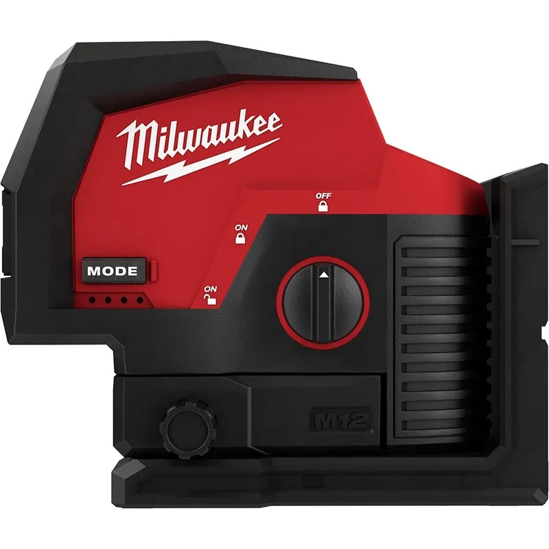 Milwaukee M12 Green Cross Line and Plumb Points Laser