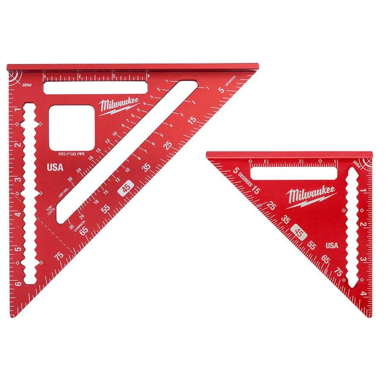 Milwaukee 2-Piece 7" Rafter Square & 4-1/2" Trim Square