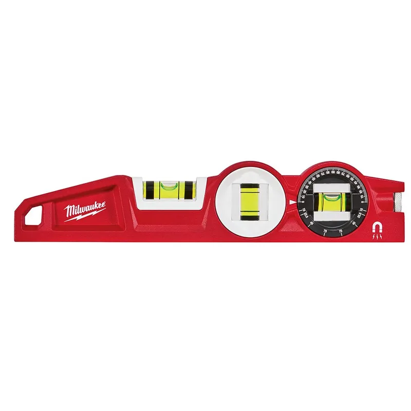 Milwaukee 10" Die cast Torpedo Level with 360 Degree Locking Vial