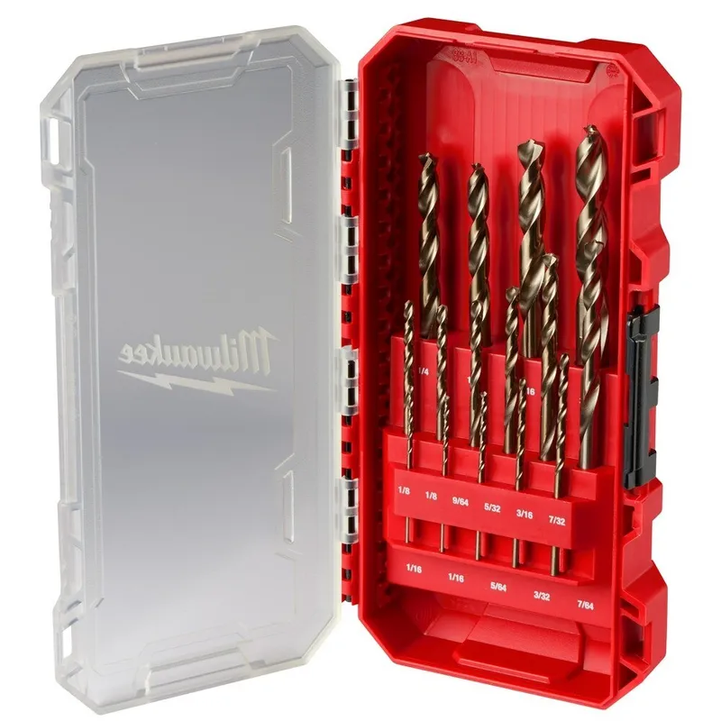 RED HELIX COBALT DRILL BIT SET 15PC