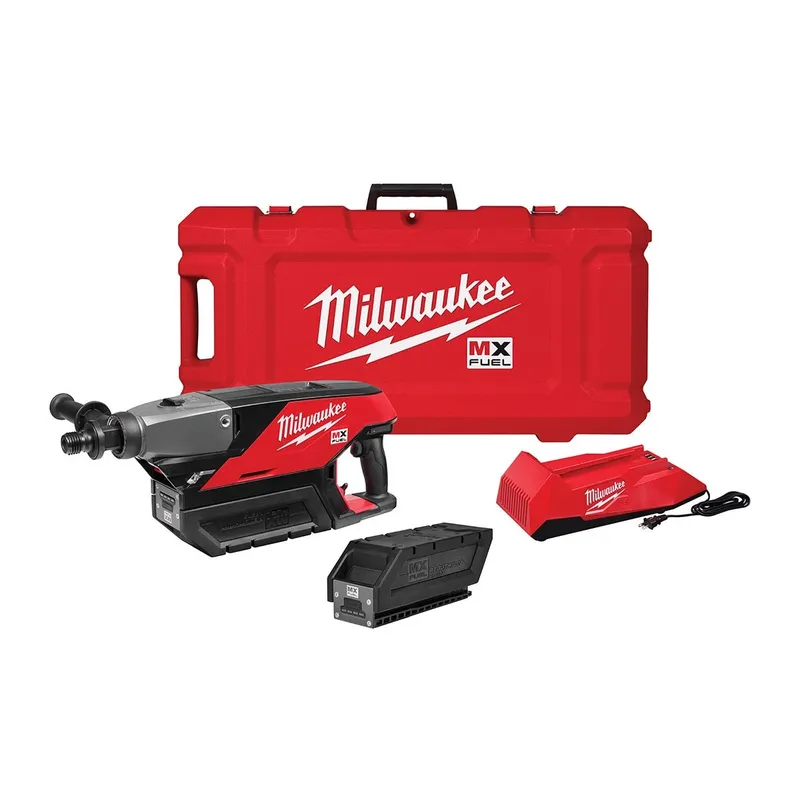 Milwaukee MX FUEL Handheld Concrete Core Drill Kit w/ Two Batteries and Charger