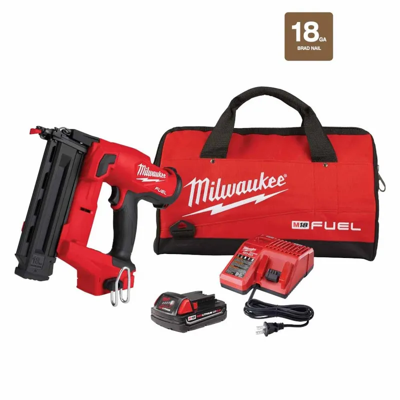 Milwaukee M18 Fuel 18 Gauge Brad Nailer Kit