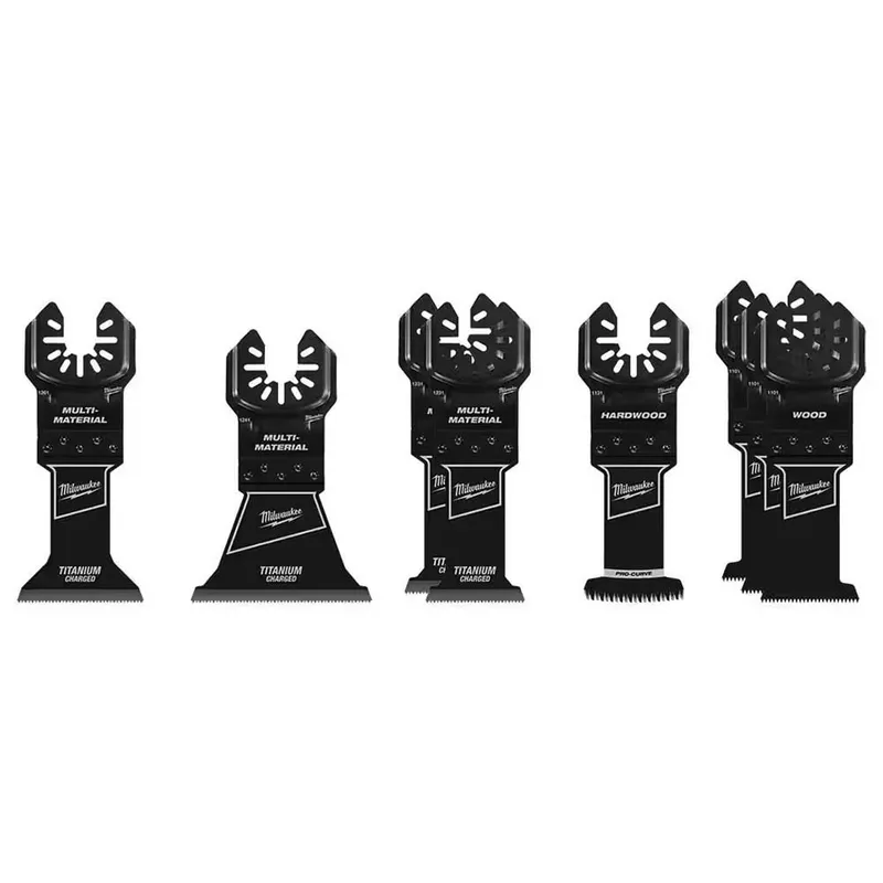 Milwaukee 8PC Oscillating Multi-Tool Blade Kit with Titanium Enhanced Blades