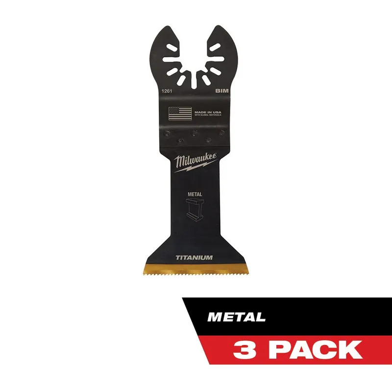 Milwaukee Milwaukee OPEN-LOK 1-3/4" TITANIUM ENHANCED BI-METAL METAL BLADES 3PK