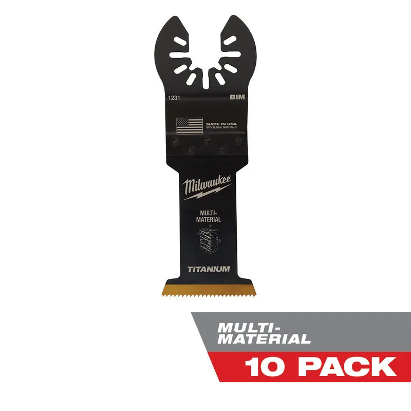 Milwaukee Milwaukee OPEN-LOK 1-3/8" TITANIUM ENHANCED BI-METAL MULTI-MATERIAL BLADES 10PK