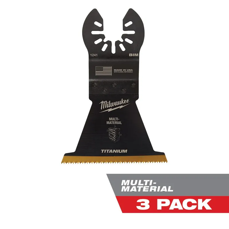 Milwaukee Milwaukee OPEN-LOK 2-1/2" TITANIUM ENHANCED BI-METAL MULTI-MATERIAL BLADES 3PK
