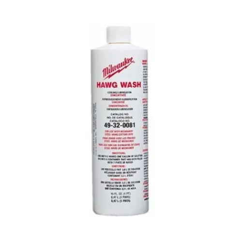 Milwaukee Hawg Wash 16oz Bottle Water Soluble Cutting Fluid