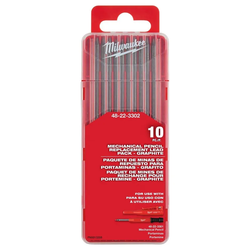Milwaukee Mechanical Pencil Replacement Graphite Lead (10 Pack)