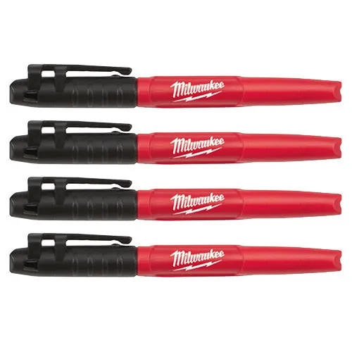 4PK BLACK FINE POINT MARKERS