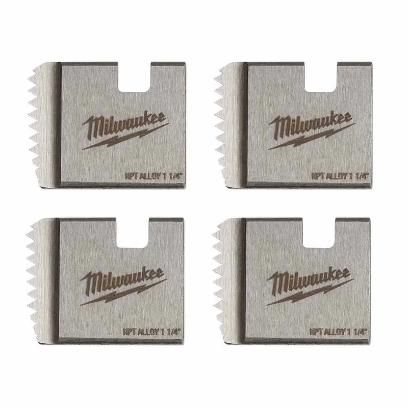 Milwaukee 1-1/4" Alloy NPT Portable Pipe Threading Dies