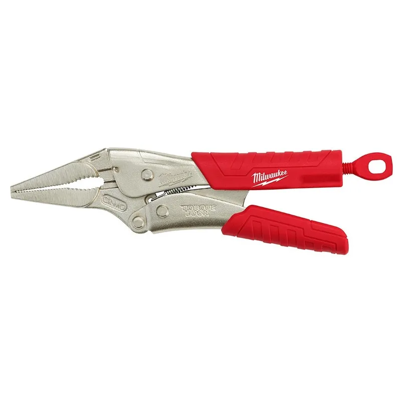 Milwaukee 9" TORQUE LOCK LONG NOSE LOCKING PLIERS WITH GRIP