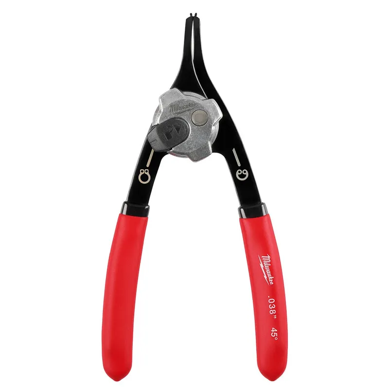 Milwaukee .038" Convertible Snap Ring Pliers - 45 Degree