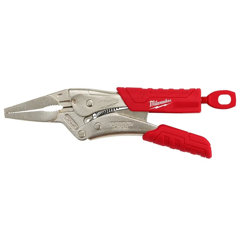 Milwaukee 6" TORQUE LOCK LONG NOSE LOCKING PLIERS WITH GRIP