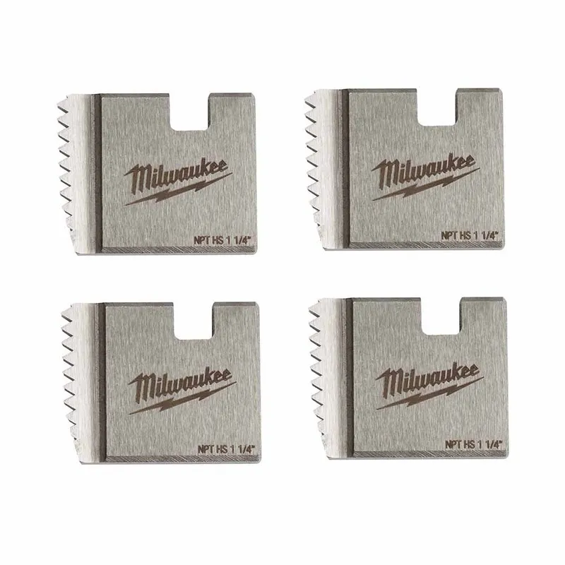 Milwaukee 1-1/4" High Speed NPT Portable Pipe Threading Dies