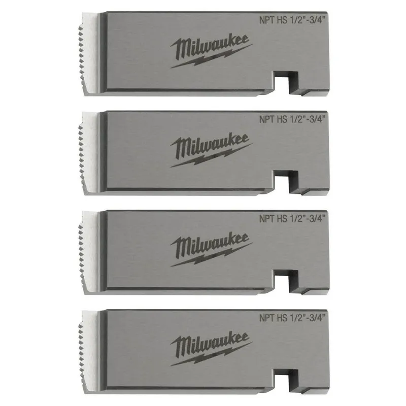 Milwaukee 1/2"-3/4" High Speed NPT Universal Pipe Threading Dies