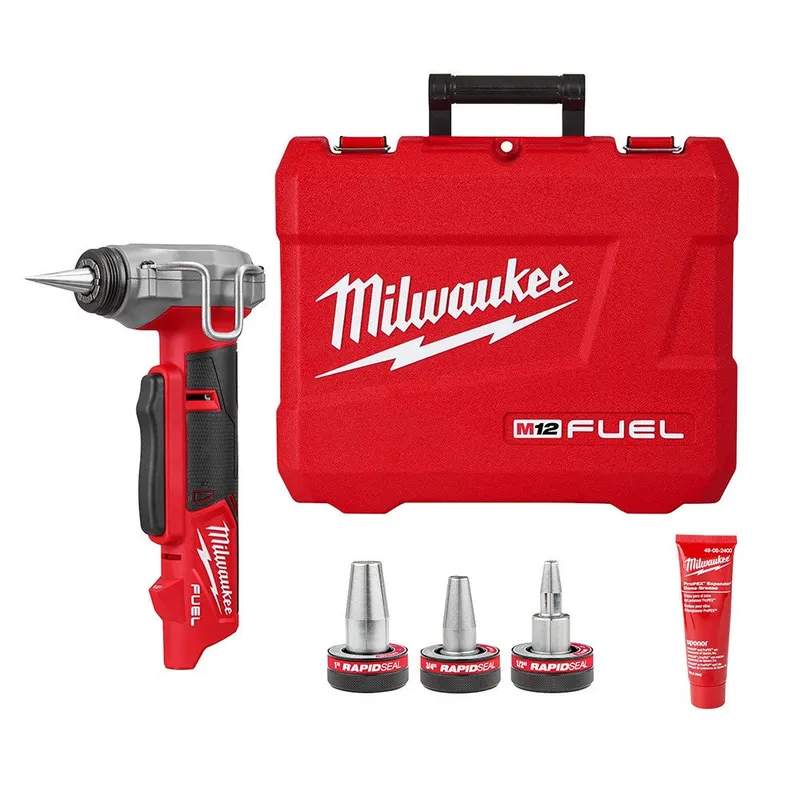 Milwaukee M12 FUEL ProPEX Expander w/ 1/2"-1" RAPID SEAL ProPEX Expander Heads
