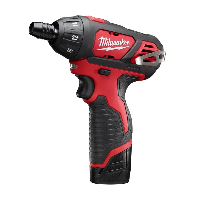Milwaukee M12 1/4" Hex Screwdriver Kit with 1.5Ah Battery and Charger