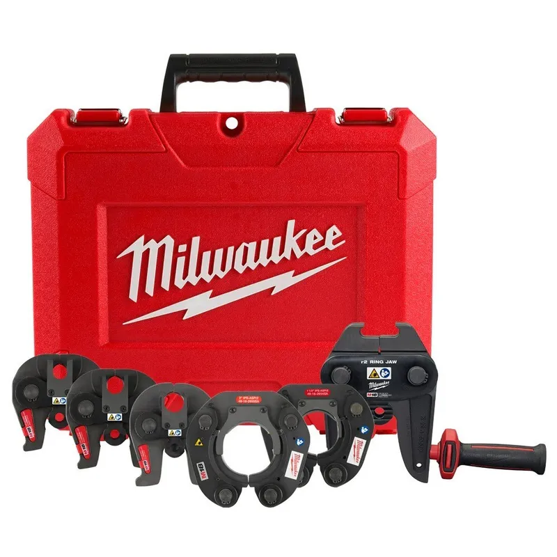 Milwaukee 1/2" – 2" IPS-ASP Press Jaw & Ring Kit for M18 FORCE LOGIC Long Throw Press Tool