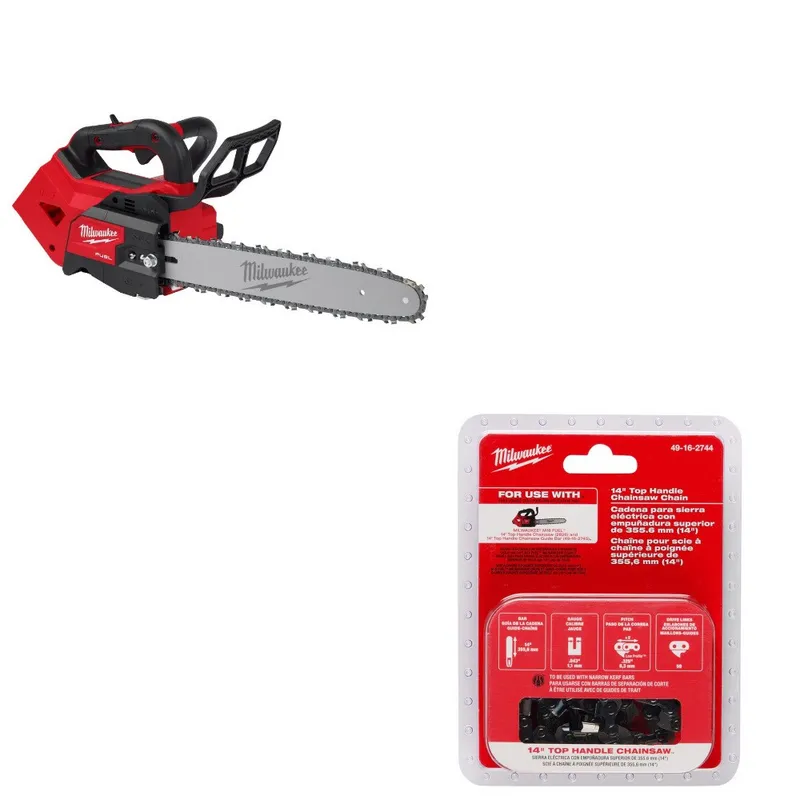 Milwaukee 14" Top Handle Chainsaw Kit W/ FREE 49-16-2744 Chain