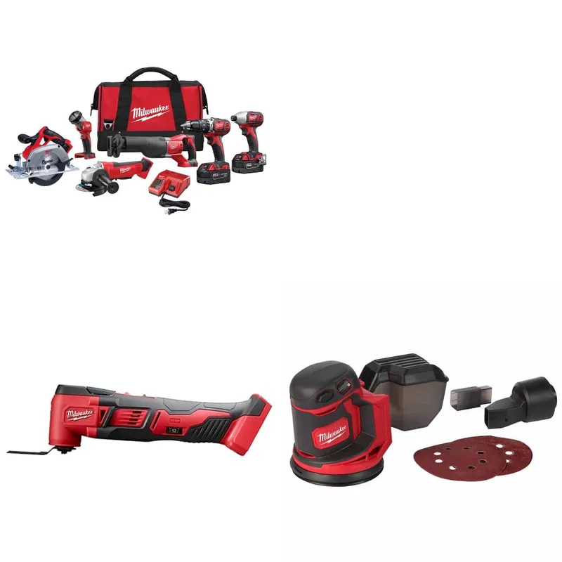 Milwaukee M18 6-Tool Combo Kit W/ FREE 2626-20 M18 Multi-Tool & Sander