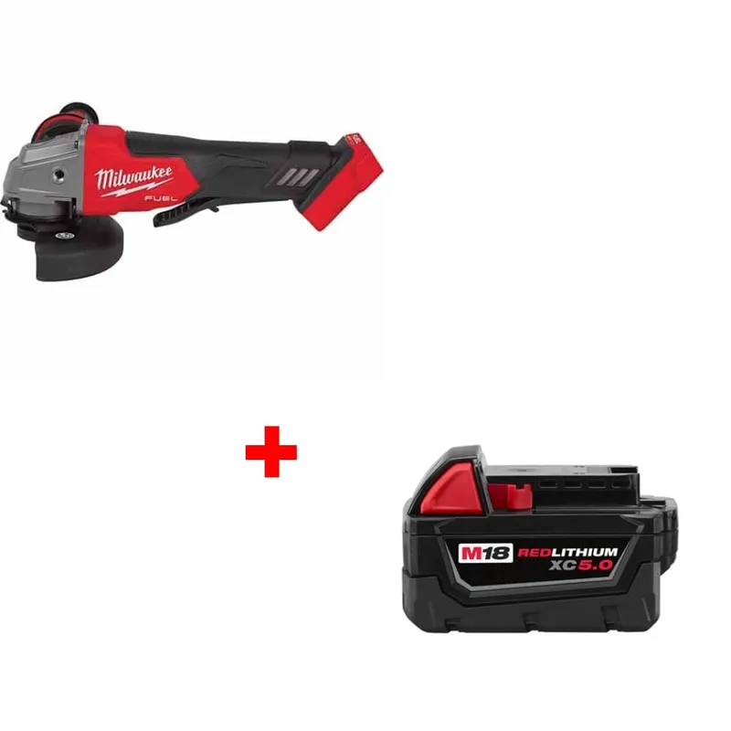 Milwaukee M18 FUEL Grinder Paddle Switch w/ FREE 48-11-1850 Battery Pack