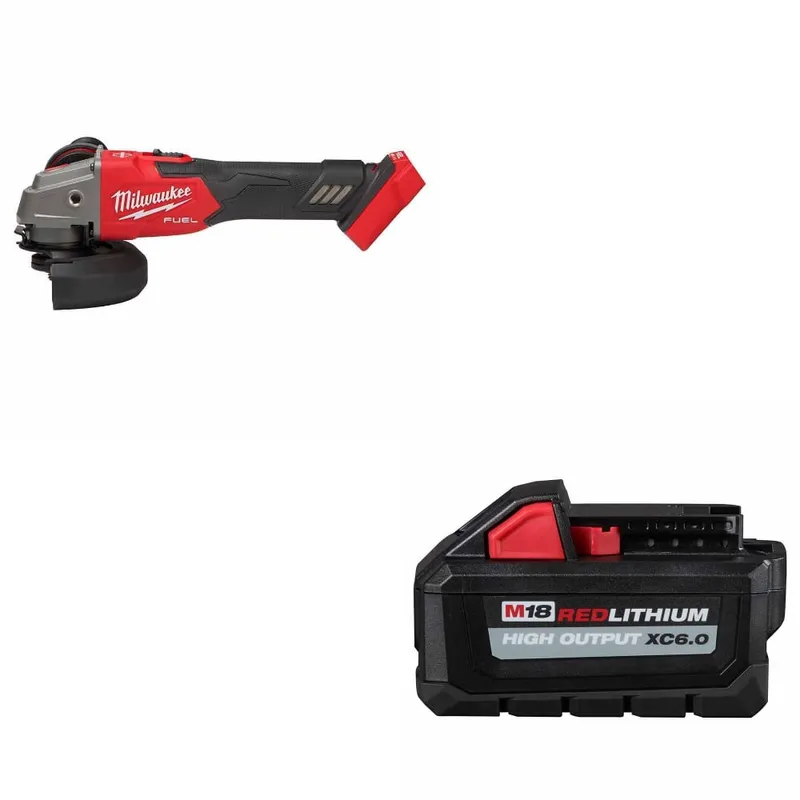 Milwaukee M18 FUEL Grinder W/ FREE 48-11-1865 M18 XC6.0 Battery Pack