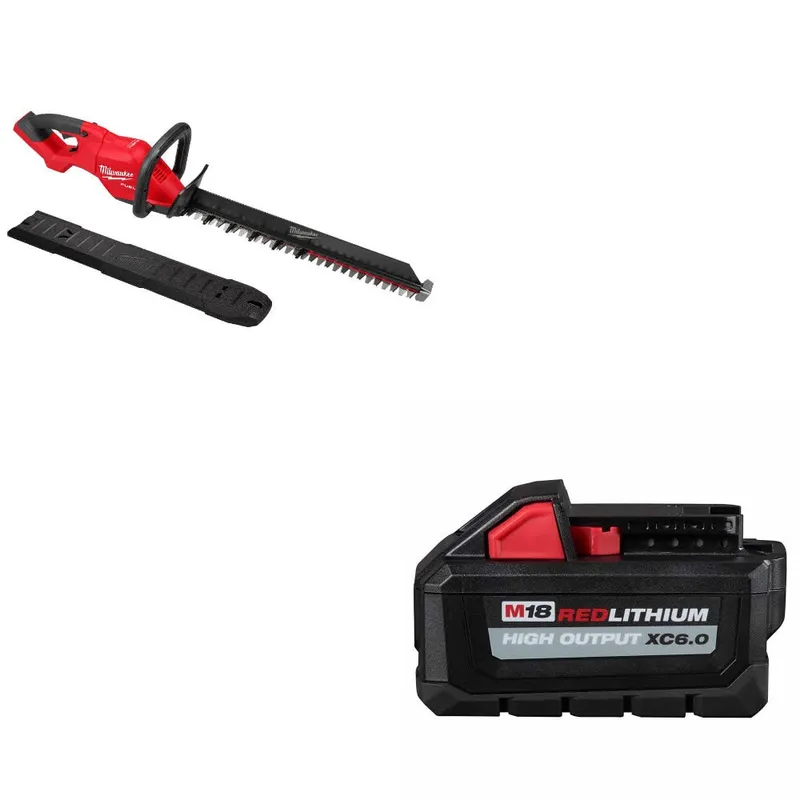 Milwaukee M18 FUEL 24" Hedge Trimmer W/ 48-11-1865 M18 XC6 Battery Pack