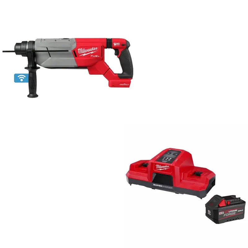 Milwaukee M18 FUEL Rotary Hammer W/ 48-59-1861 M18 18V Starter Kit