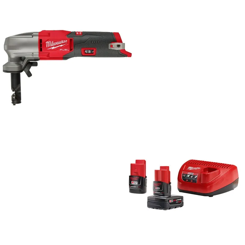 Milwaukee M12 FUEL 16Ga Nibbler W/ FREE 48-59-2424 M12 12V Starter Kit
