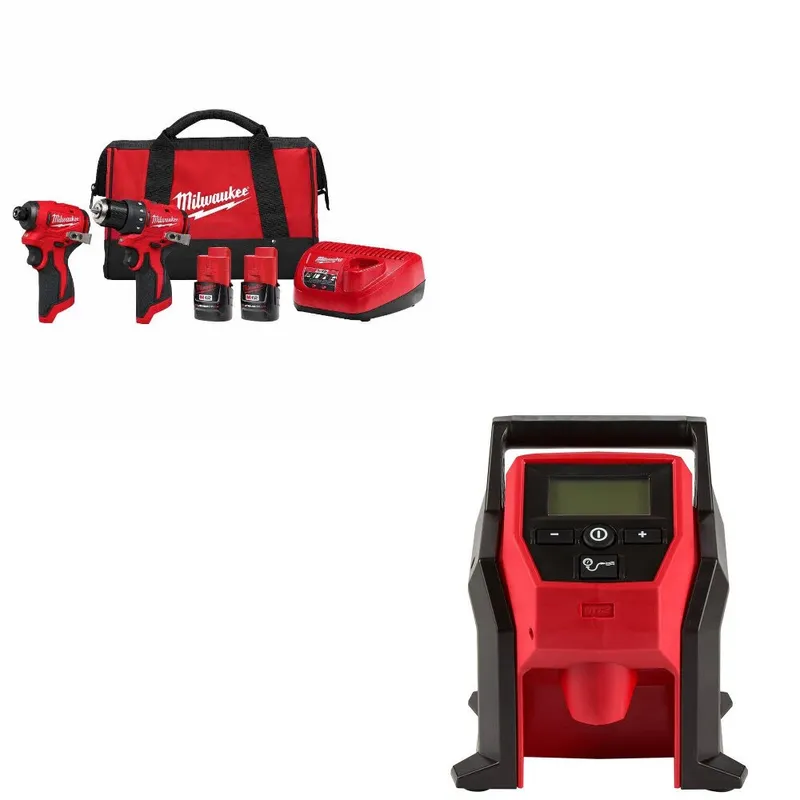 Milwaukee M12 Combo Kit W/ 2475-20 Compact Inflator