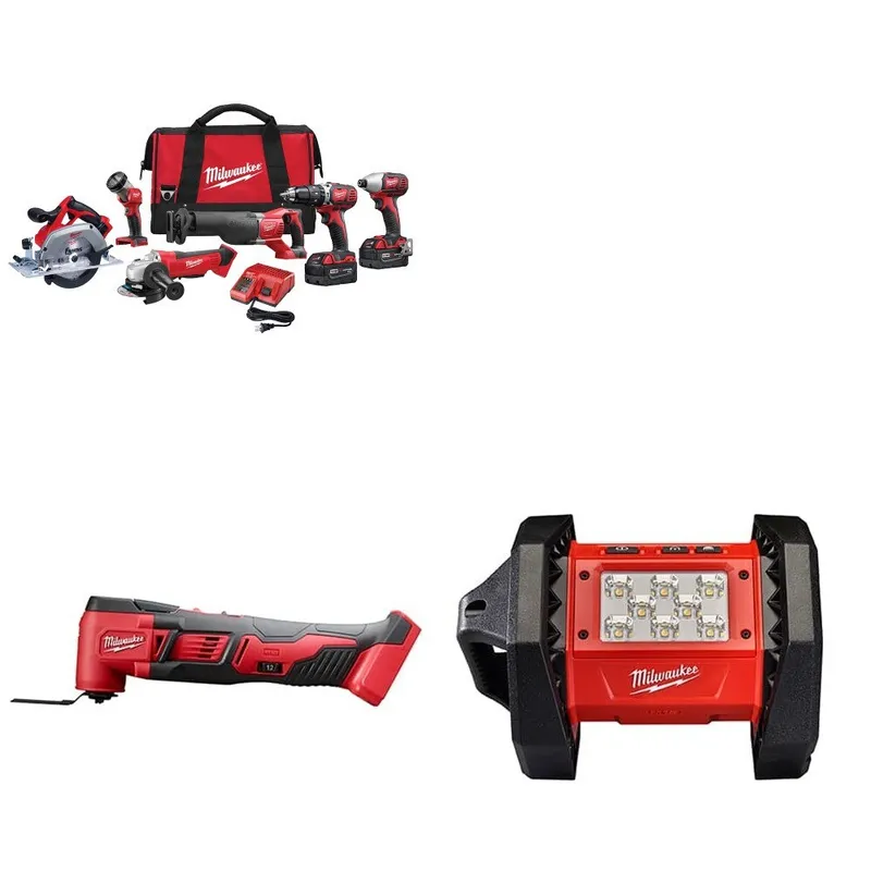 Milwaukee M18 6-Tool Combo Kit W/ FREE 2626-20 M18 Multi-Tool & Light