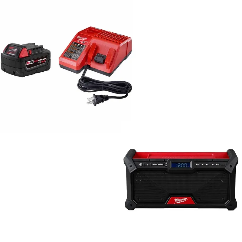 Milwaukee M18 XC 5.0 Starter Kit W/ FREE 2952-20 M18 Jobsite Radio