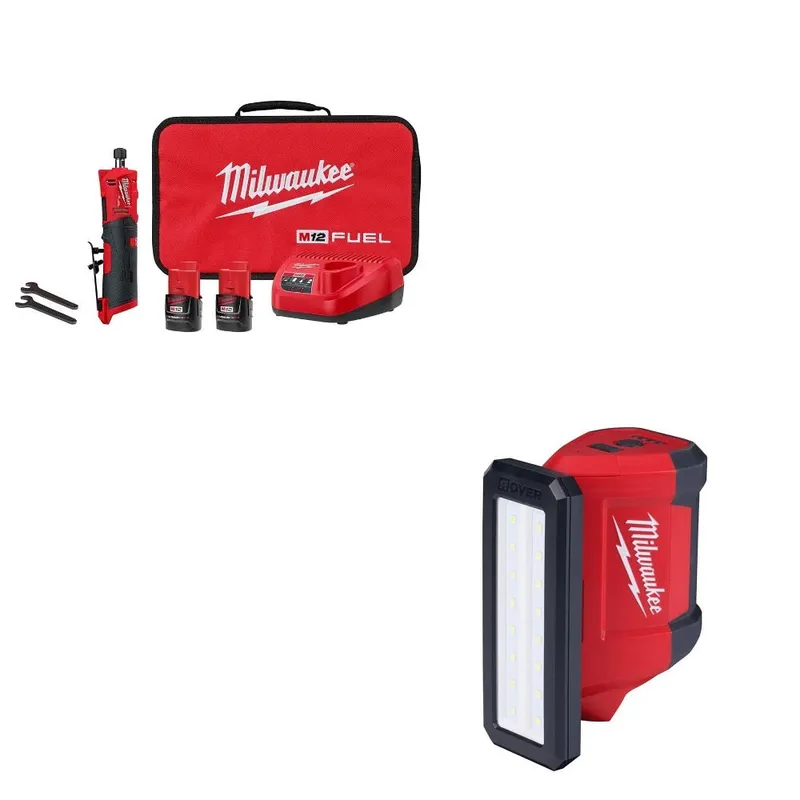 Milwaukee Straight Die Grinder Kit W/ FREE 2367-20 Flood Light