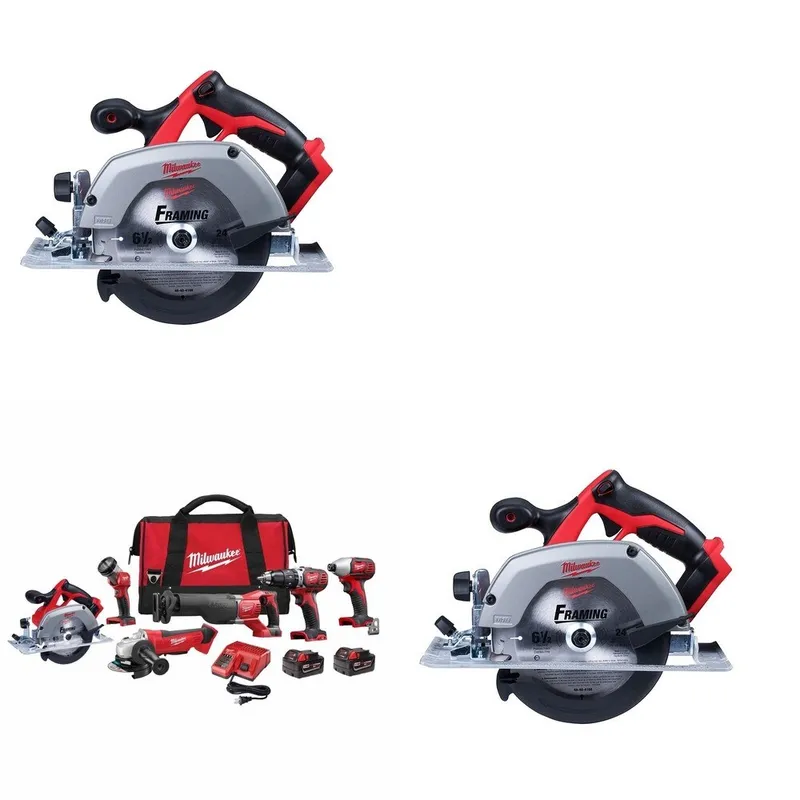 Milwaukee M18 6-Tool Combo W/ FREE (2) 2630-20 6-1/2" Circular Saw