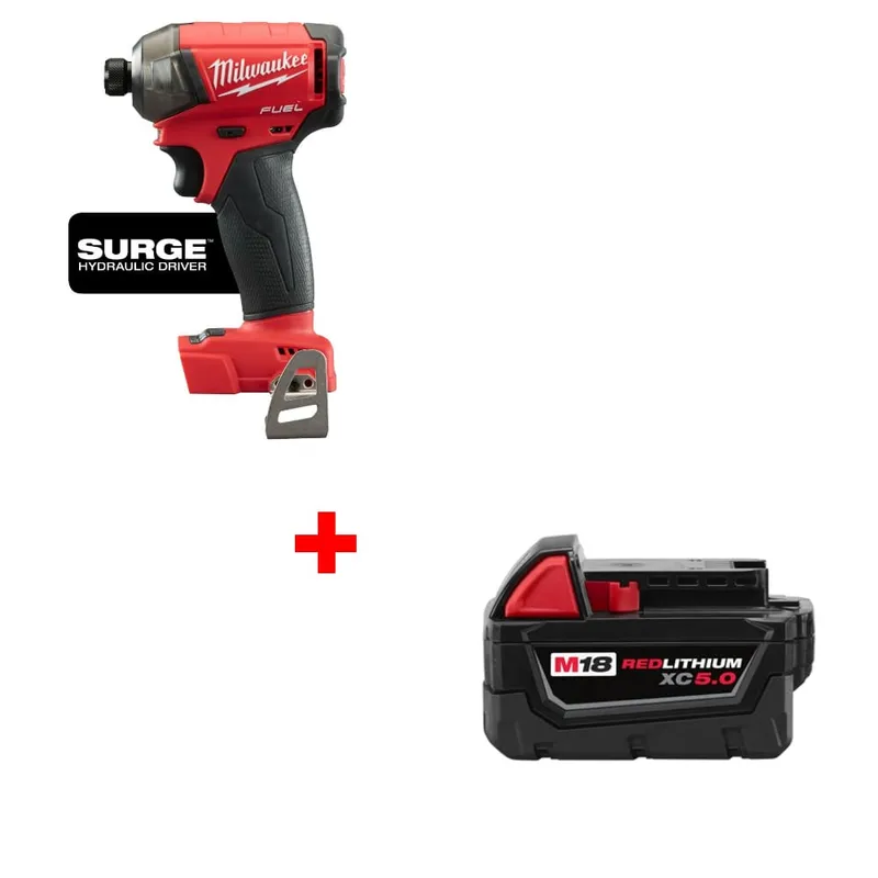 Milwaukee M18 FUEL Hydraulic Driver w/ FREE 48-11-1850 M18 Battery Pack