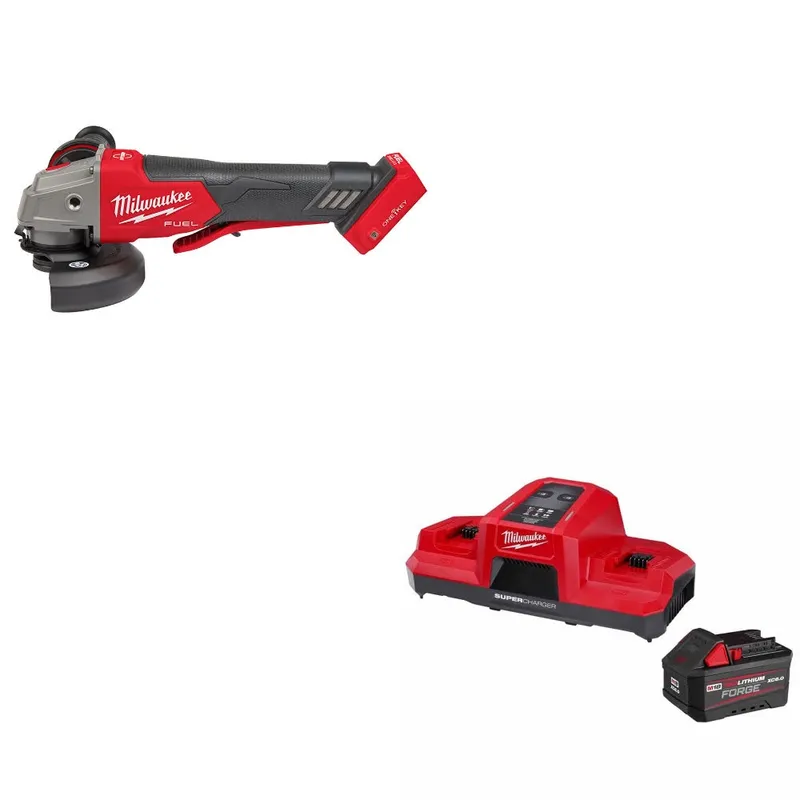 Milwaukee M18 FUEL 4-1/2"/5" Grinder W/ 48-59-1861 M18 18V Starter Kit