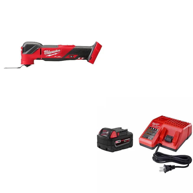 Milwaukee M18 FUEL Multi-Tool, Bare W/ 48-59-1850 M18 XC5.0 Starter Kit