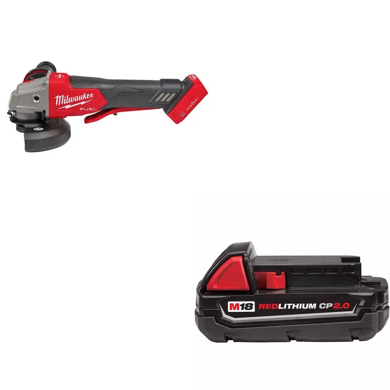 Milwaukee M18 FUEL 4-1/2"/5" Grinder W/ 48-11-1820 M18 2.0 Battery Pack