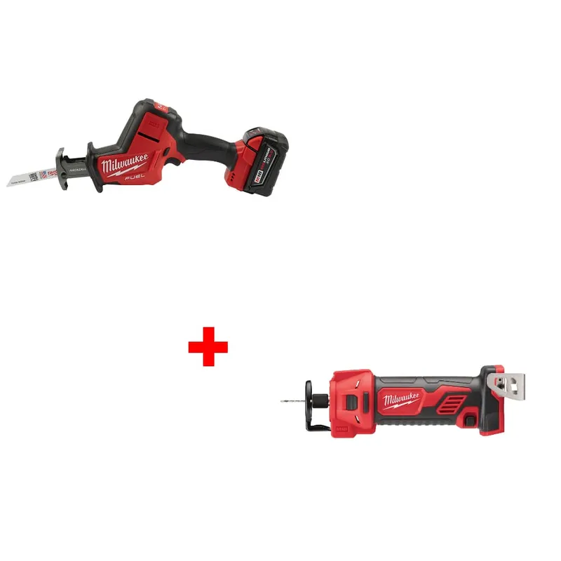 Milwaukee M18 FUEL Hackzall Kit w/ FREE 2627-20 M18 Cut Out Tool, Bare
