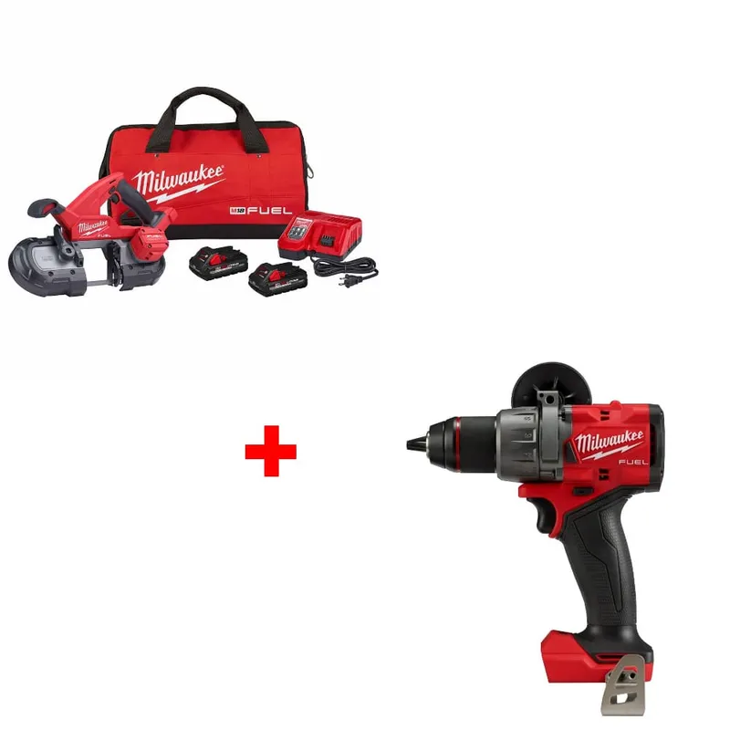 Milwaukee M18 FUEL Band Saw Kit w/ FREE 2904-20 M18 Hammer Drill/Driver