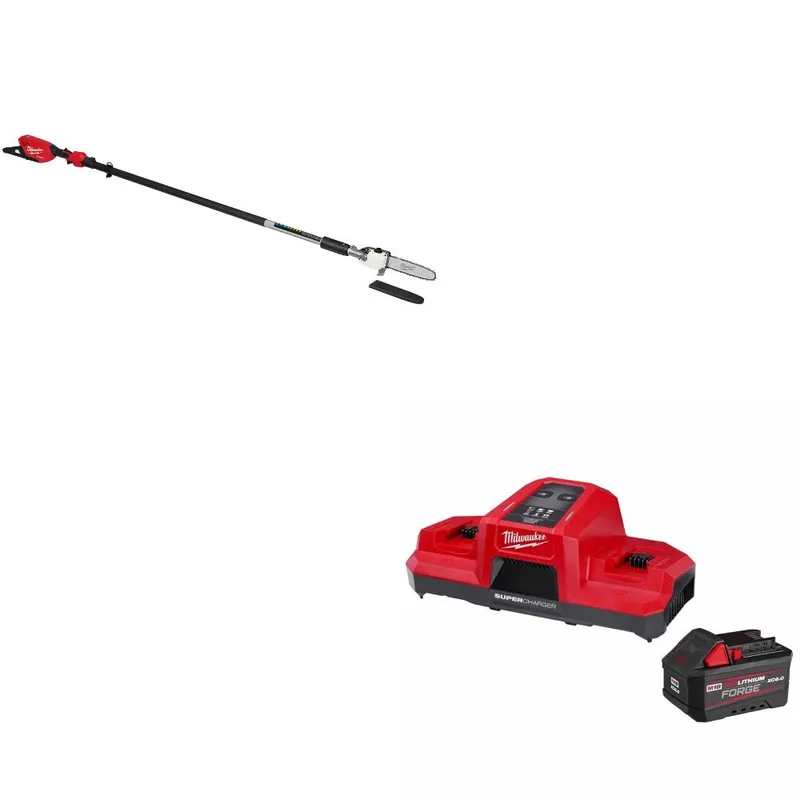 Milwaukee M18 FUEL Pole Saw W/ 48-59-1861 M18 18V Starter Kit