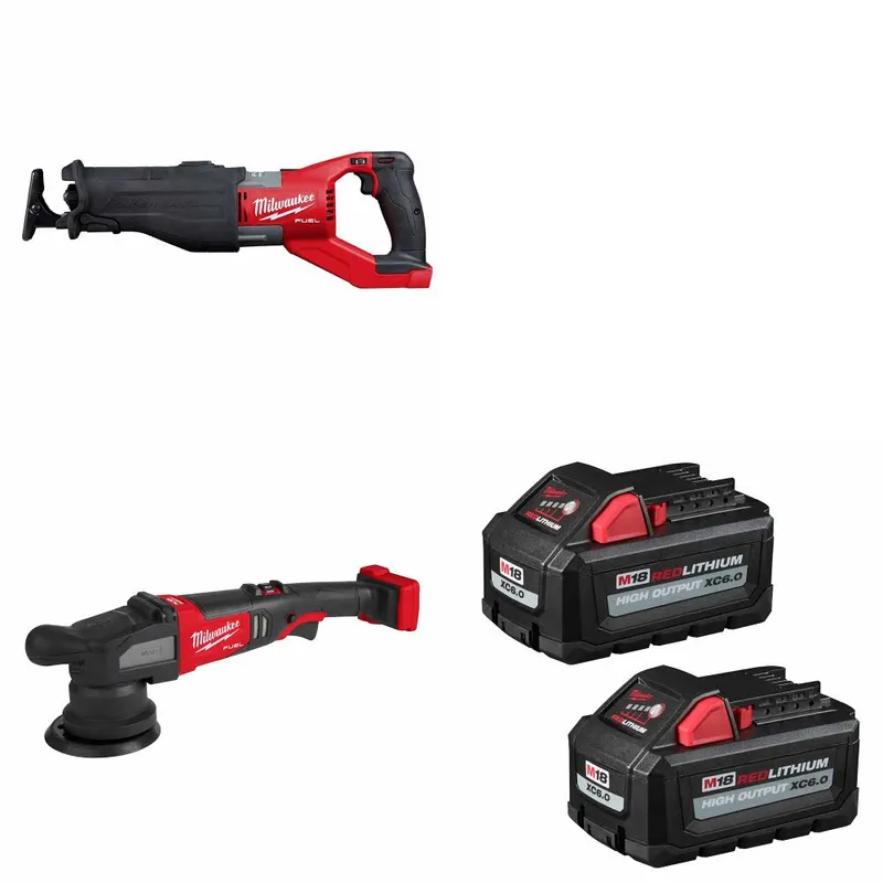 Milwaukee M18 FUEL SAWZALL W/ 2684-20 M18 Polisher & FREE Battery 2 Pack