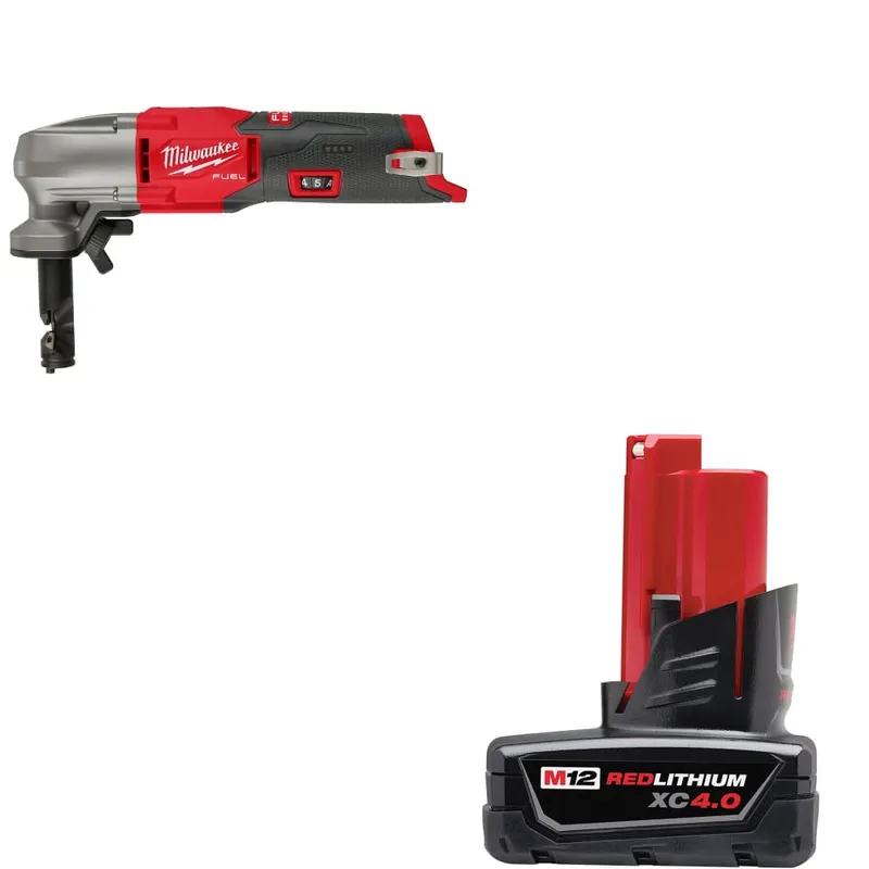 Milwaukee M12 FUEL Nibbler w/ FREE 48-11-2440 M12 XC4.0 Battery Pack