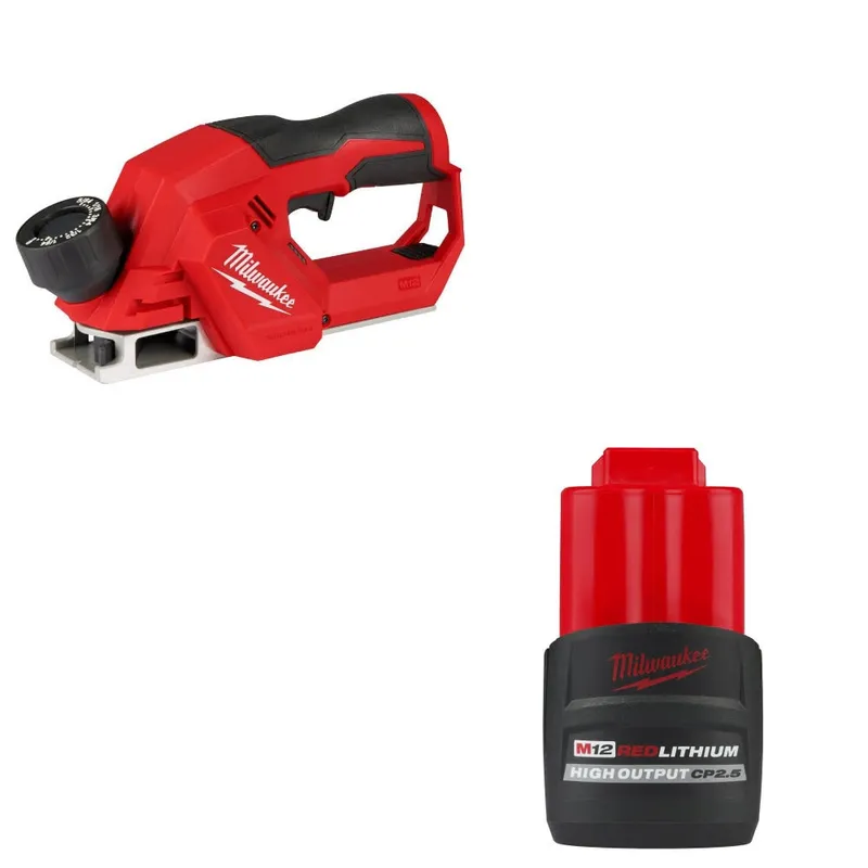Milwaukee M12 Brushless 2" Planer W/ FREE 48-11-2425 M12 Battery Pack