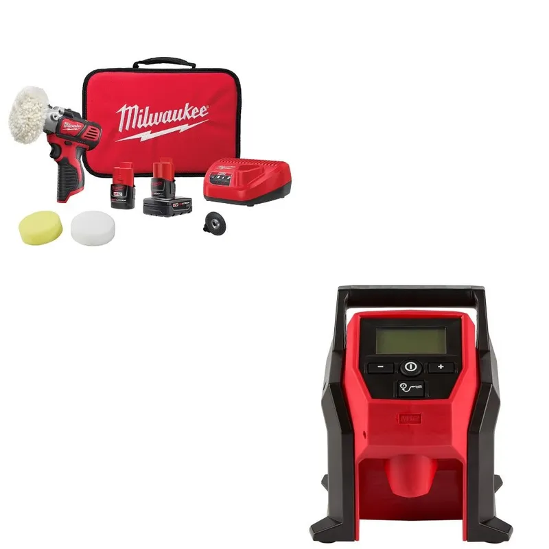 Milwaukee Polisher/Sander Kit W/ FREE 2475-20 Inflator