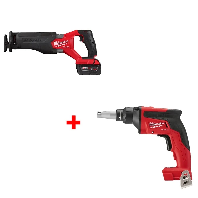 Milwaukee M18 FUEL Recip Saw Kit w/ FREE 2866-20 M18 FUEL Screw Gun
