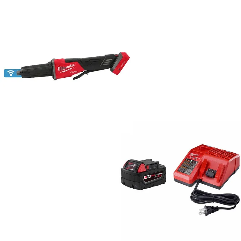 Milwaukee M18 FUEL Die Grinder W/ 48-59-1850 M18 XC5.0 Starter Kit
