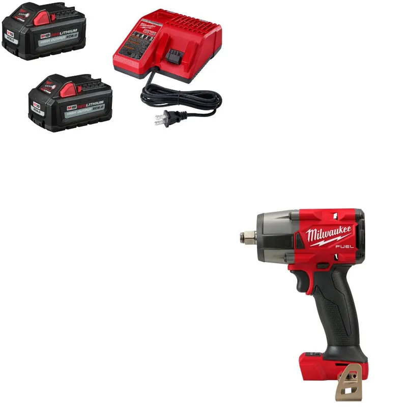 Milwaukee Impact Wrench Kit W/ FREE 48-59-1862S Battery