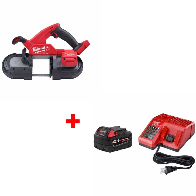 Milwaukee M18 FUEL Band Saw, Bare w/ 48-59-1850 M18 Starter Kit