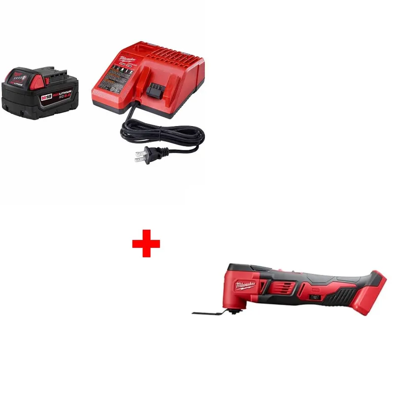 Milwaukee M18 XC5.0 Starter Kit w/ FREE 2626-20 M18 Multi-Tool, Bare